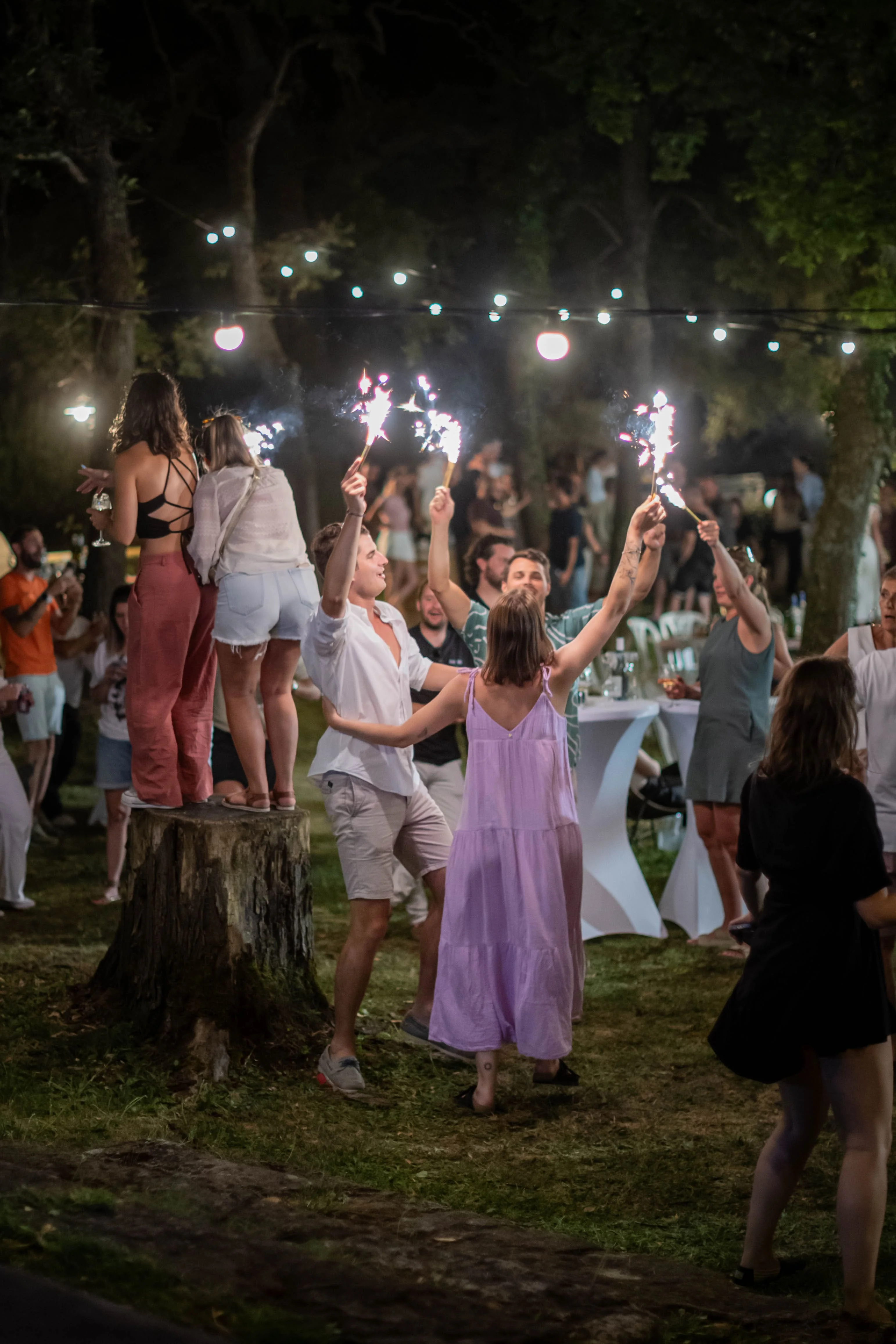 Événement nocturne - Cocktail avec ambiance festive